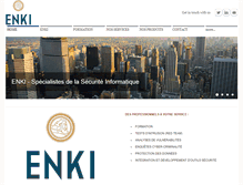 Tablet Screenshot of enki-security.com